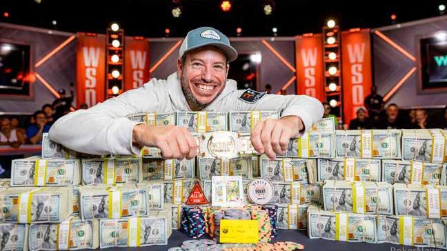 2023WSOP主賽冠軍 史上獎金最高 僅48手牌豪攬1210萬美金!