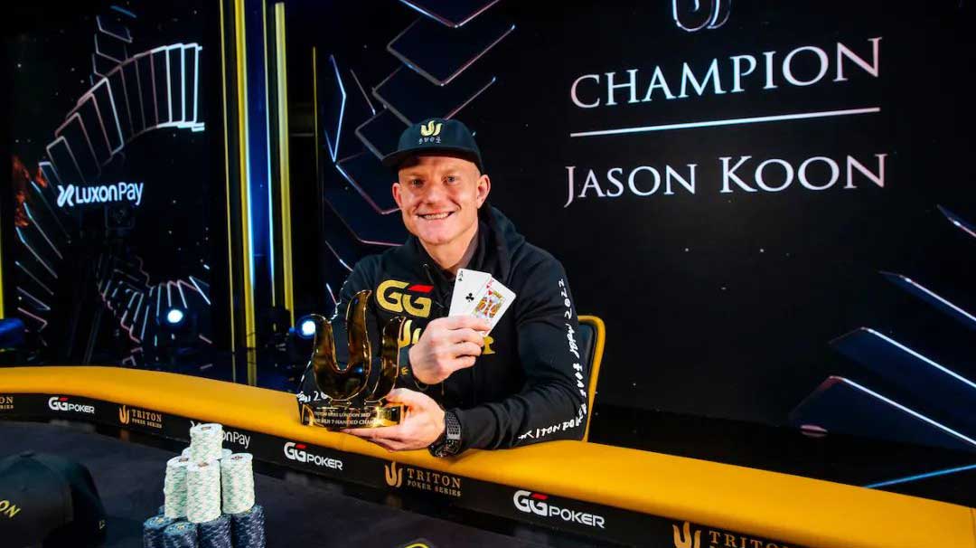 GGPoker大使Jason Koon 贏得第八個Triton撲克冠軍頭銜
