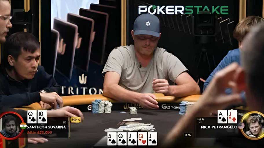 Nick Petrangelo牌手 在河牌擊中“葫蘆,竟能做出完美棄牌?