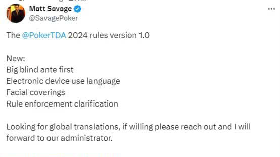 2024版TDA錦標賽規(guī)則 迎來重大更新