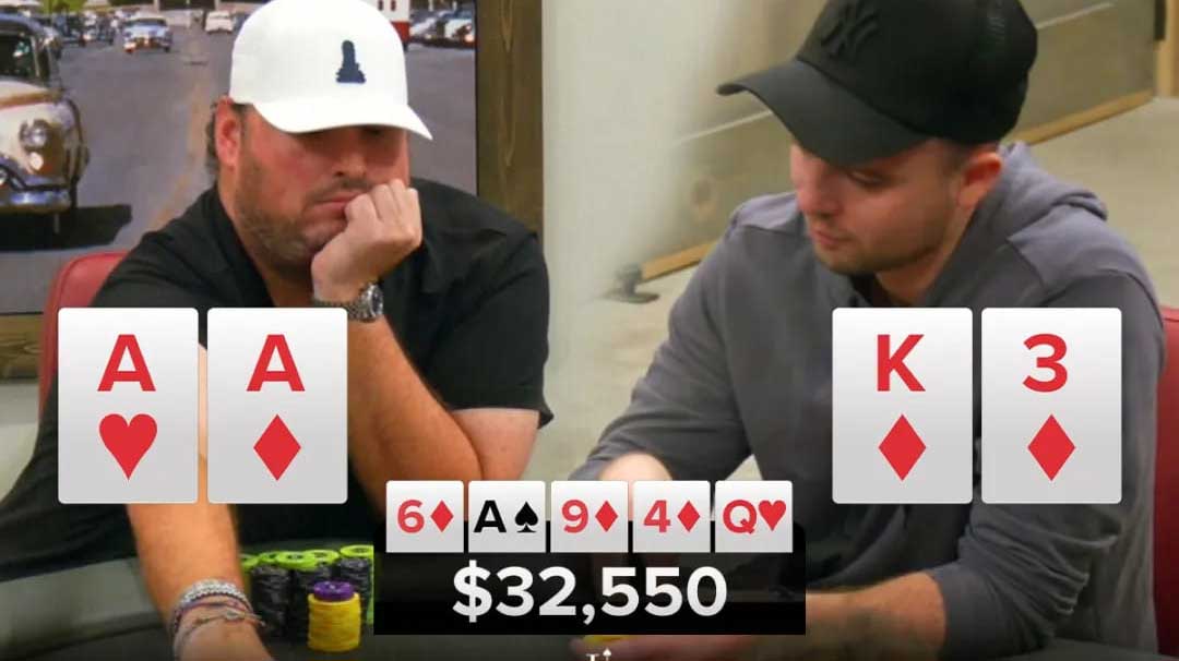 Lodge Card Club的高額撲克直播 手牌Set A的噩夢